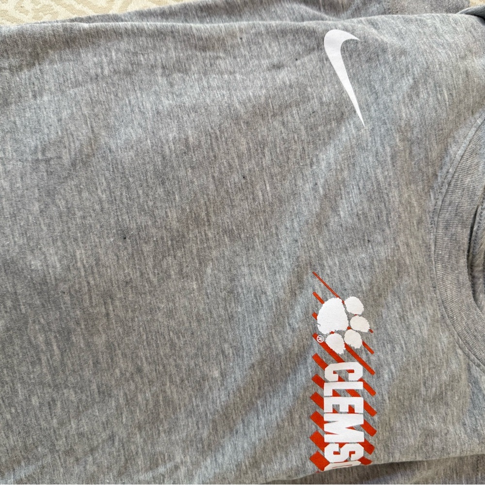 Nike Gray Dri-FIT Tee Clemson